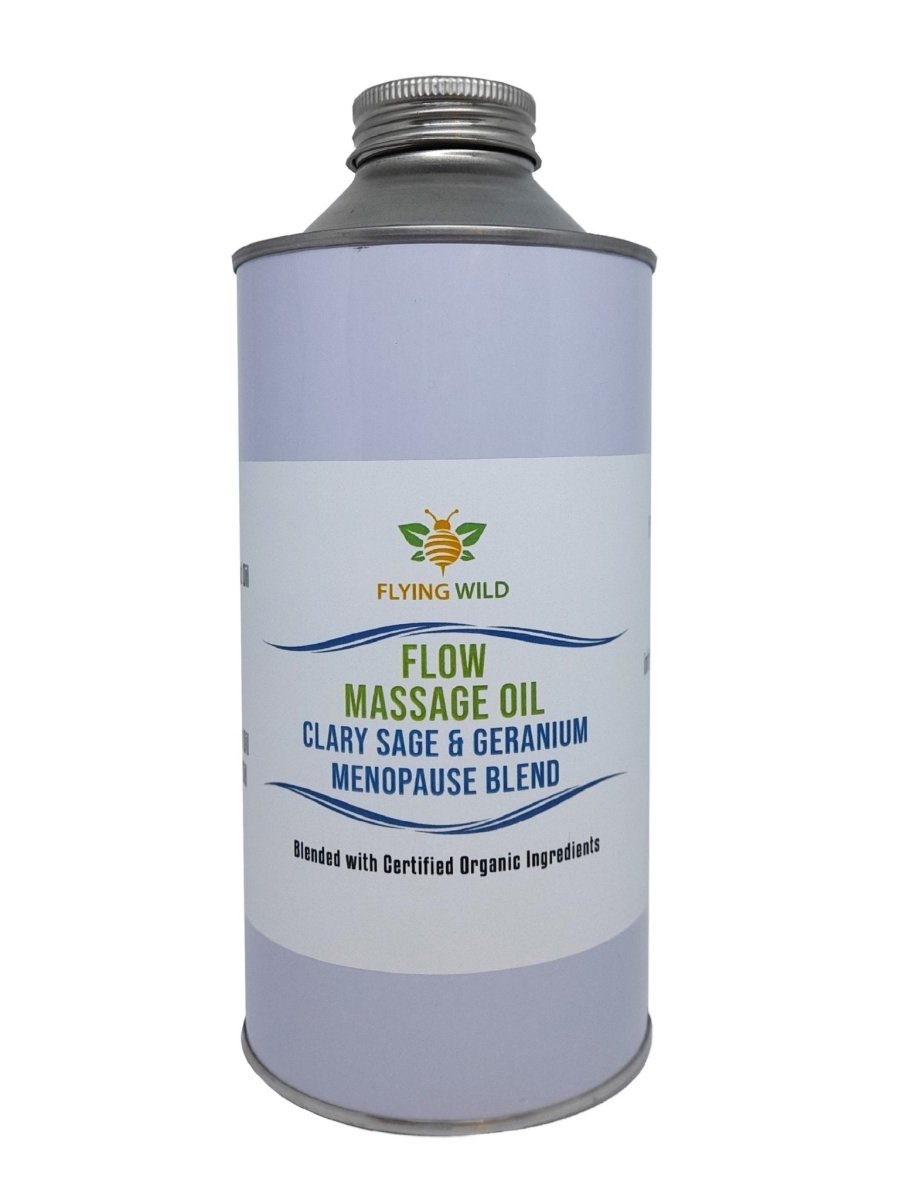 Flow Massage Oil Clary Sage & Geranium 1L - Flying Wild