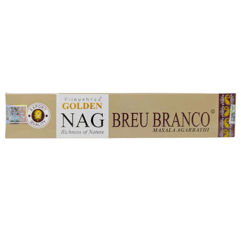 Golden Nag Breu Branco Incense by Vijayshree - Flying Wild