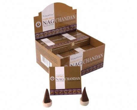 Golden Nag Chandan Incense Cones by Vijayshree - Flying Wild