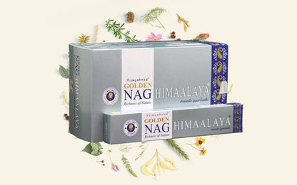 Golden Nag Himaalaya Incense Sticks by Vijayshree - Flying Wild