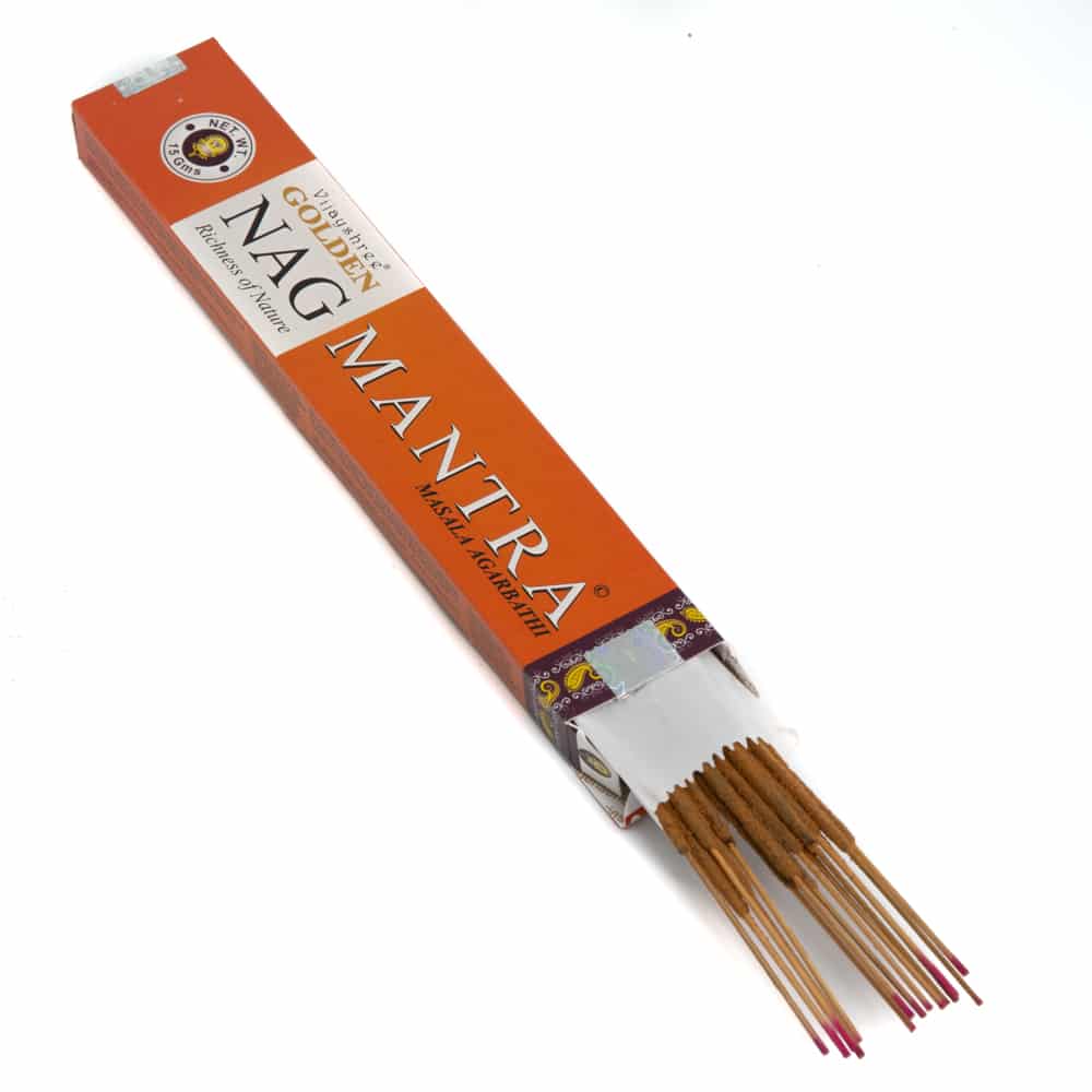 Golden Nag Mantra Incense Sticks by Vijayshree - Flying Wild