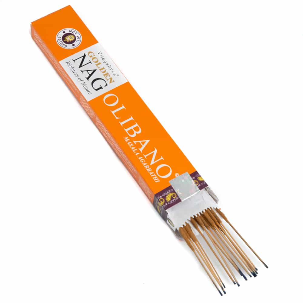 Golden Nag Olibanum Incense Sticks by Vijayshree - Flying Wild