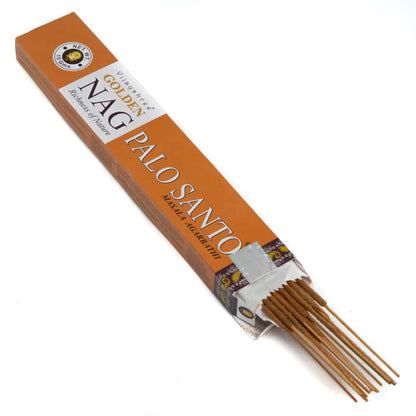 Golden Nag Palo Santo Incense Sticks by Vijayshree - Flying Wild