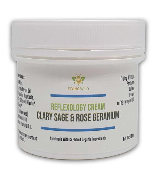 Reflexology Cream Clary Sage & Rose Geranium - Flying Wild