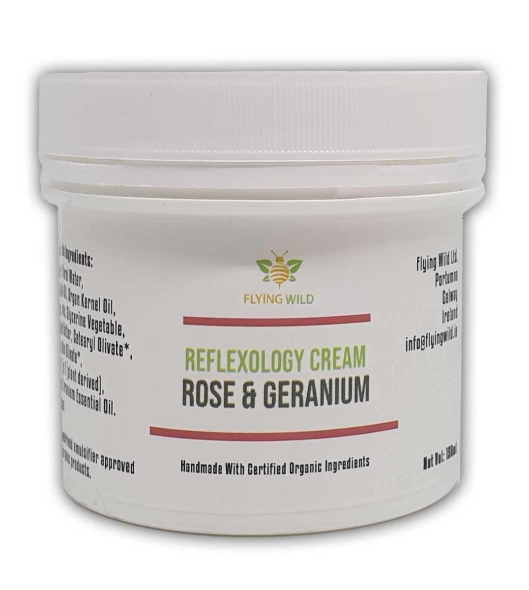 Reflexology Cream Rose & Geranium - Flying Wild