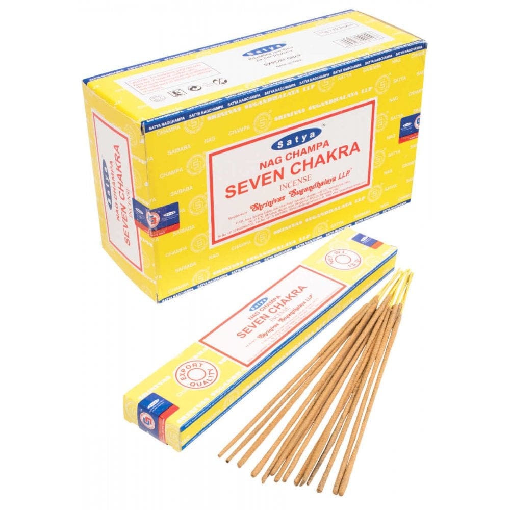 Seven Chakra Incense Sticks By Satya - Flying Wild