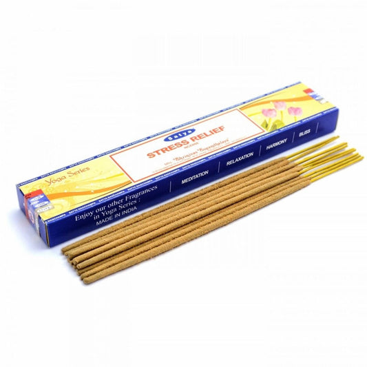 Stress Relief Incense Sticks by Satya (Yoga Series) - Flying Wild