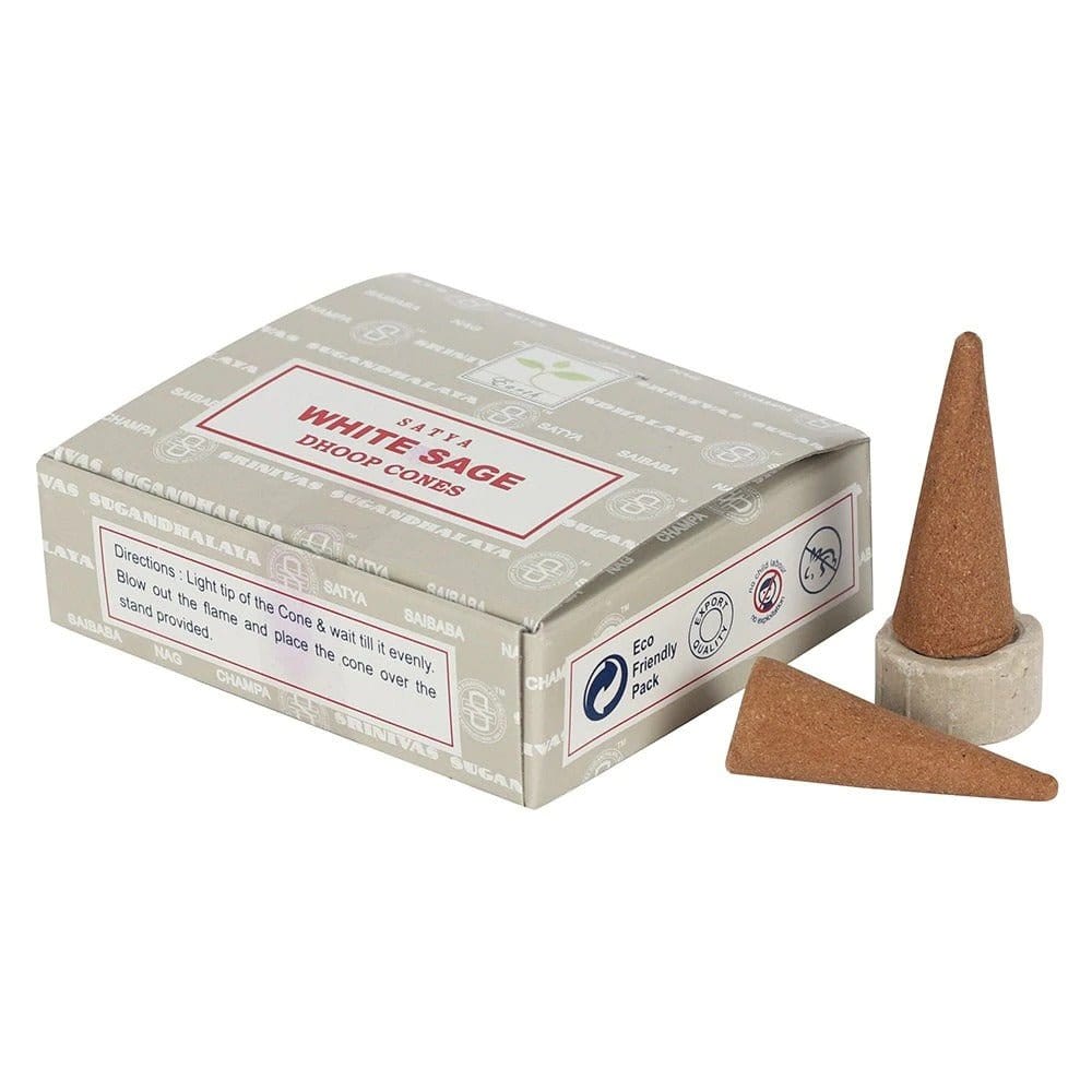 White Sage Incense Cones by Satya - Flying Wild